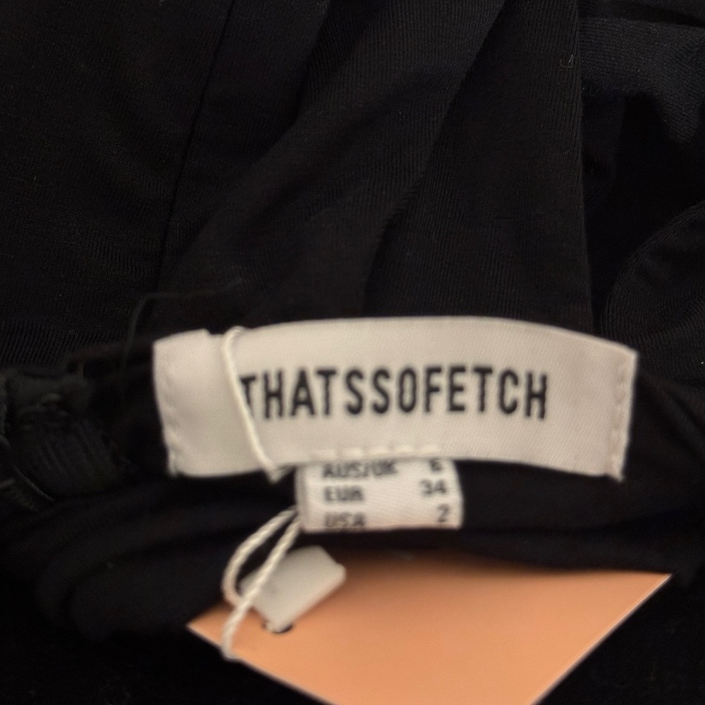 NWT THATSSOFETCH black halter cutout jumpsuit - Picture 4 of 6